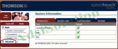 Alcatel Thomson Speedtouch 510v4 Alcatel Thomson Speedtouch 510v4